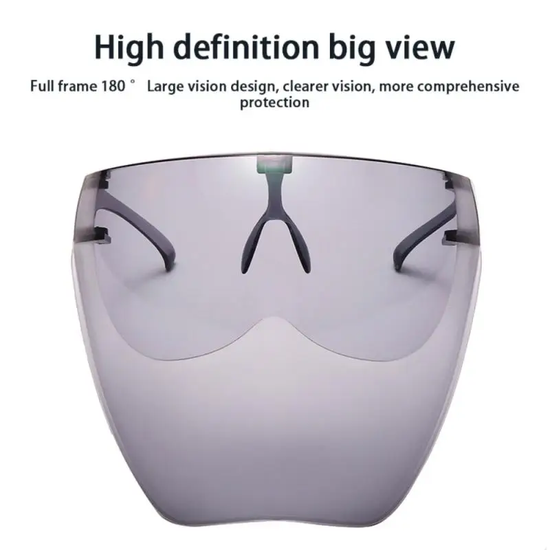 Maschera da ciclismo schermo antiappannamento rivestito su entrambi i lati occhiali antivento occhiali da sole versione grande aggiornamento HD
