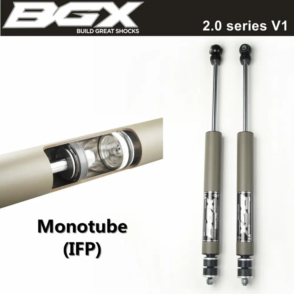 

BGX MonoTube /IFP 2.0 Series V1 Front Shocks for 07-18 Jeep Wrangler JK 1.5-3.5"