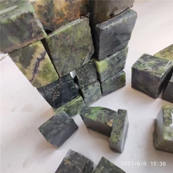 Tibet Dark Green Jade Used in Chinese Medicine Treatment Medicine King Stone Can Boil Water for Health Energy Stone