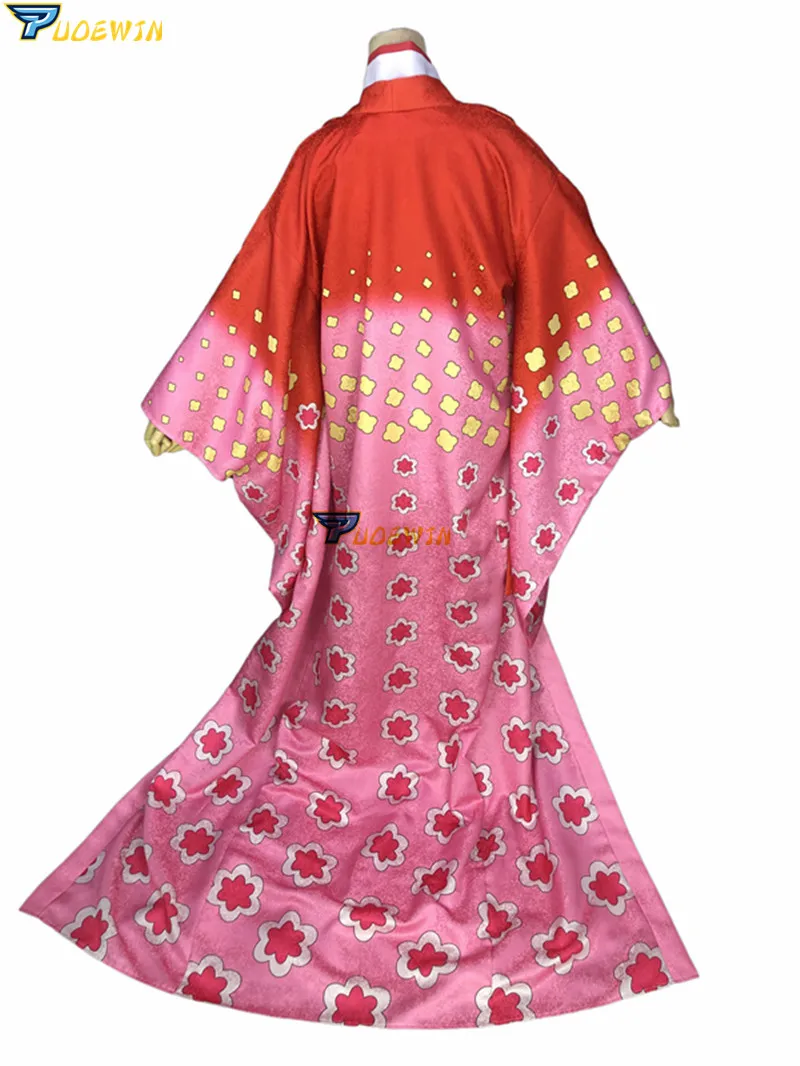 Anime Wano Country Kozuki Hiyori  Kimono Cosplay Costume