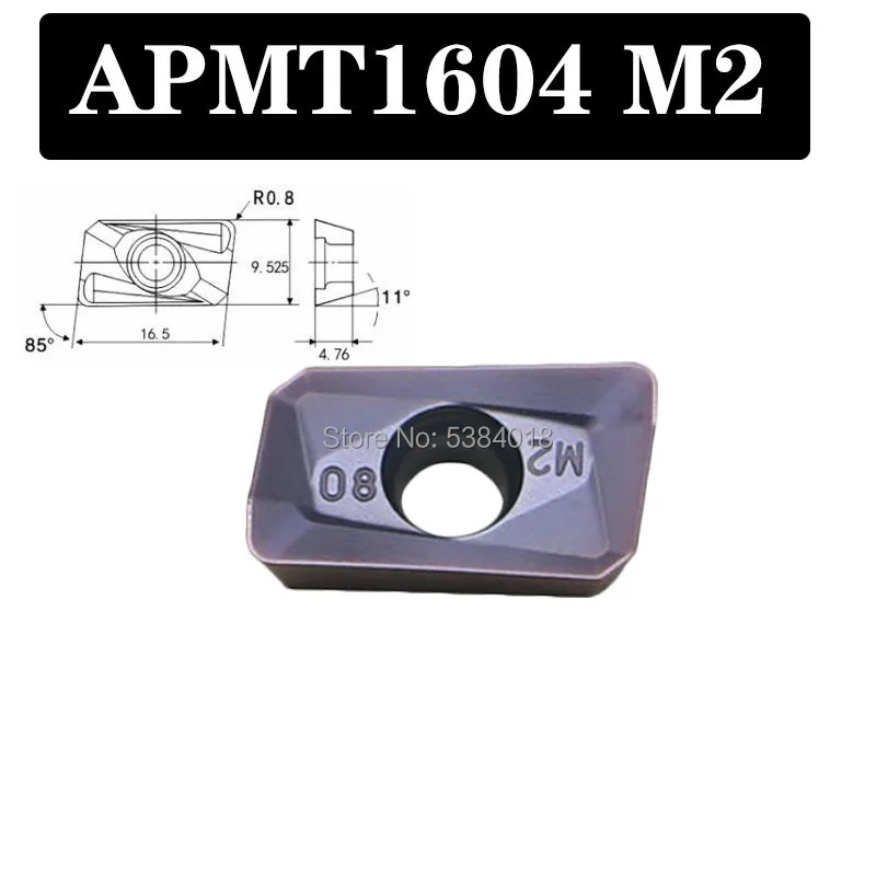 APMT1604-Herramienta de torneado APMT1135 M2 H2 R0.8mm, insertos de carburo, insertos de corte de fresado CNC, torno de inserción para acero inoxidable