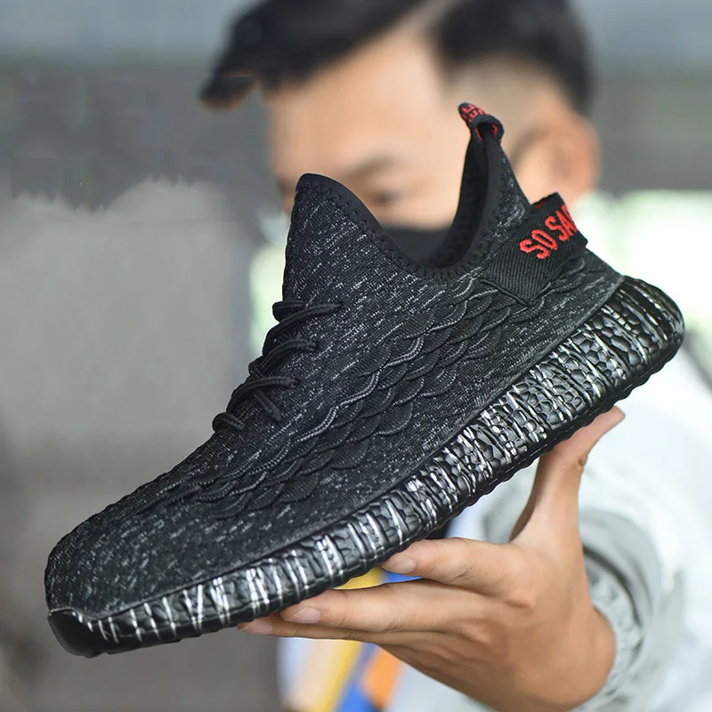 

Autumn Safety Shoes steel toe Men Anti-smashing Men's Work Shoes Black Breathable Comfortable Sports Shoes security guard shoes
