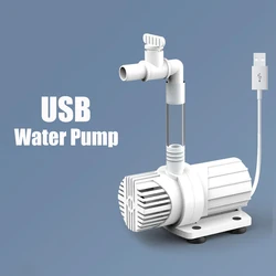 USB Water Pump Ultra-quiet Submersible Fish Tank Water Pump Fish Pond Fountain Frequency Conversion Aquarium Accessories