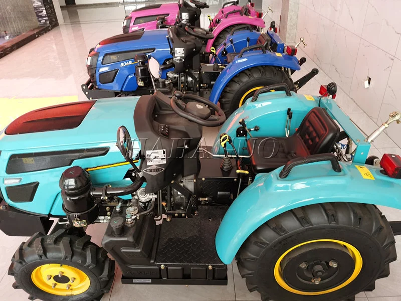 2021 Micro ล้อ Mesin Kebun การเกษตรรถแทรกเตอร์เรือนกระจก Orchard ใช้50HP รถแทรกเตอร์