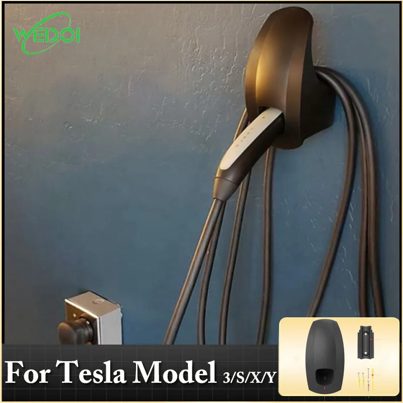 WEDOI Charging Cable Holder for Tesla Model 3/S/X/Y Charger Cable Organizer Tesla Accessories Car Wall Connector