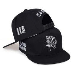 New Indian Chief Flat Hat Fashion Hip Hop Street Dance hats Women's Men's Universal Baseball Cap Outdoor Sun Caps