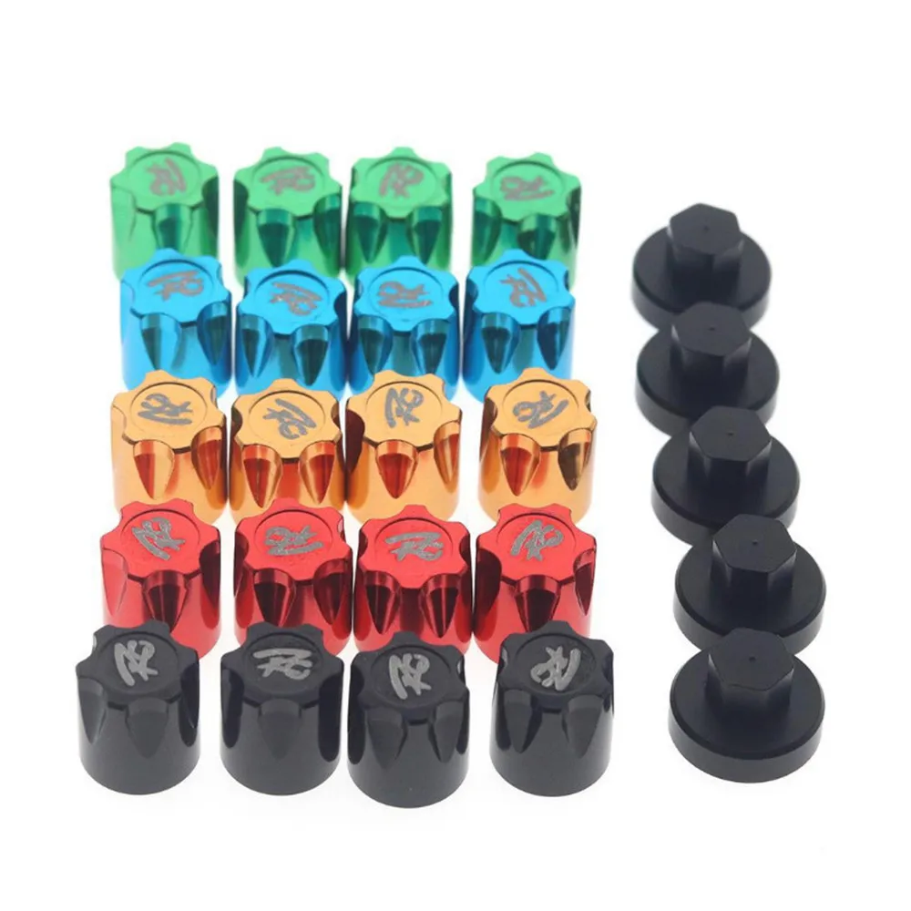 4Pcs Metal RC Car Wheel Rim Center Caps M4 Nut for 1/10 RC Crawler TRX4 Axial SCX10 90046 D90 Tamiya MST 5 Colors Optional