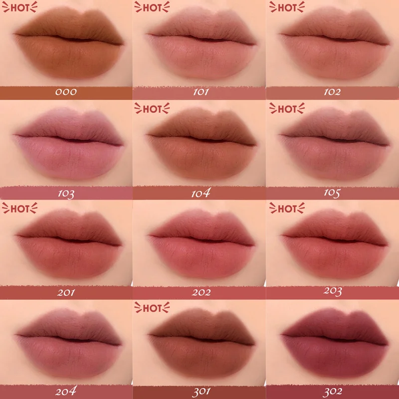 FOCALLURE Matte Lipstick Velvet Mist Lip Clay Not Dry Lip Cream 25 Color Nude Lip Stick Waterpoof Lip Cosmetic Makeup Wholesale