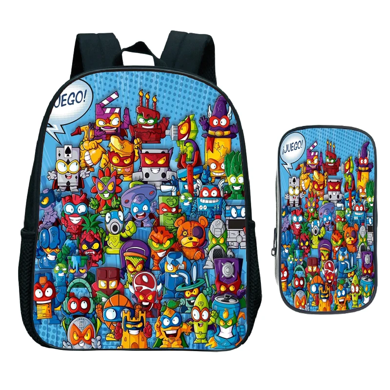 

Super Zings Backpack Kids Cute Cartoon Primary School Bag Toddler Bookbag 2pcs/Set Children Superzings Kindergarten Rucksack