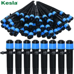 30-500PCS Adjustable 1/4 Irrigation Misting Dripper 360degree Sprinkler Drip Watering Tool 4/7mm Hose Garden Yard Greenhouse