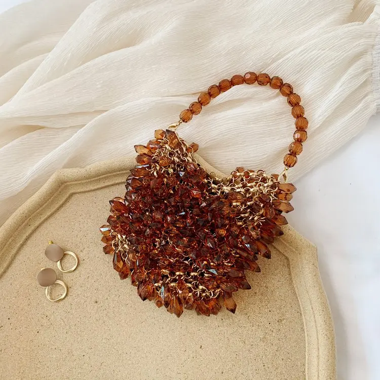 Beaded Handbag Sweet Bride\'s Handbag Fashion Dinner Bag Banquet Bag Cheongsam Bag Dress Bag Women\'s Shoulder Bag Bag