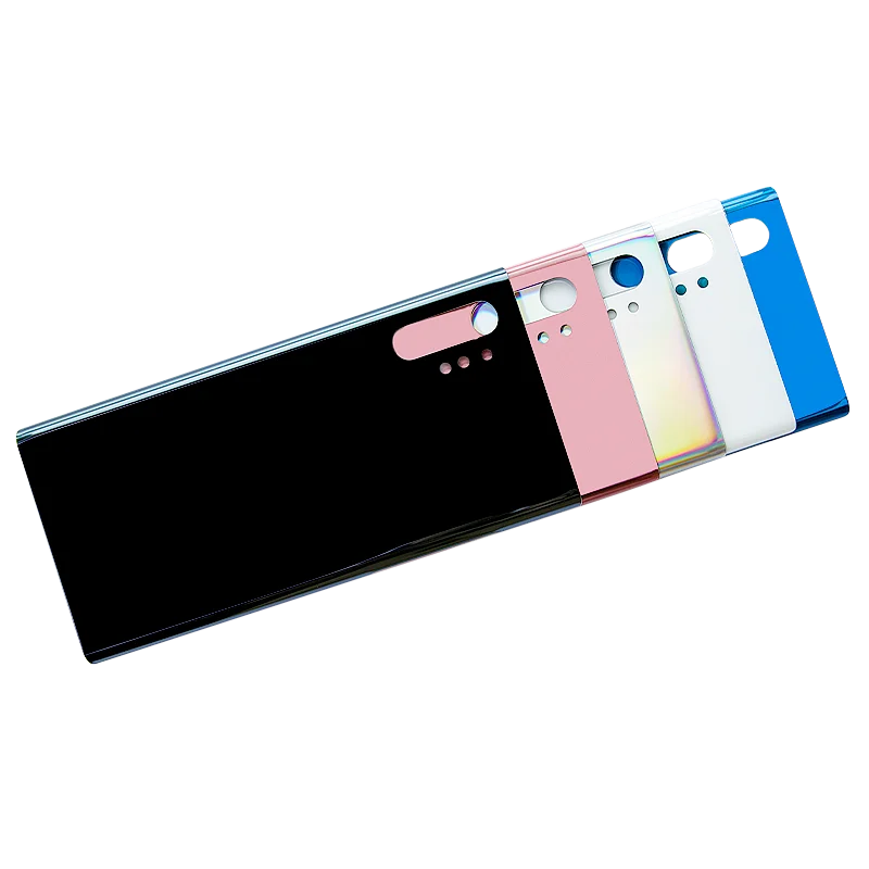 Mirrored Glass Back Cover For Samsung Galaxy Note 10 Plus Battery Rear Door Housing Case WaterProof N975u With Camera Lens Frame