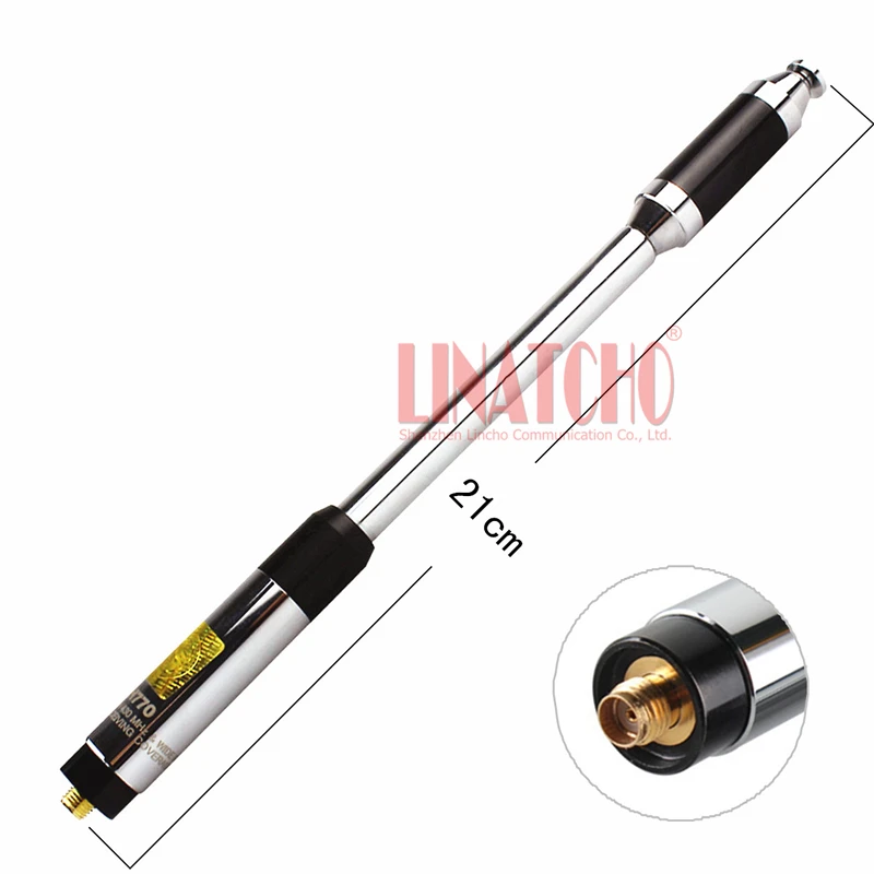 RH770 Long Telescopic VHF/UHF 144/430MHz UV-5R SMA Female Walkie Talkie Dual Band Antenna