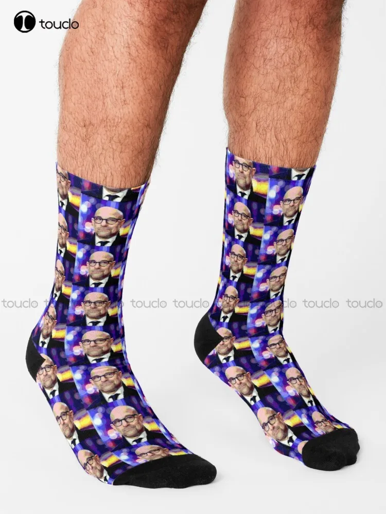 Stanley Tucci Portrait Socks Slipper Socks For Women Personalized Custom Unisex Adult Teen Youth Socks 360° Digital Print