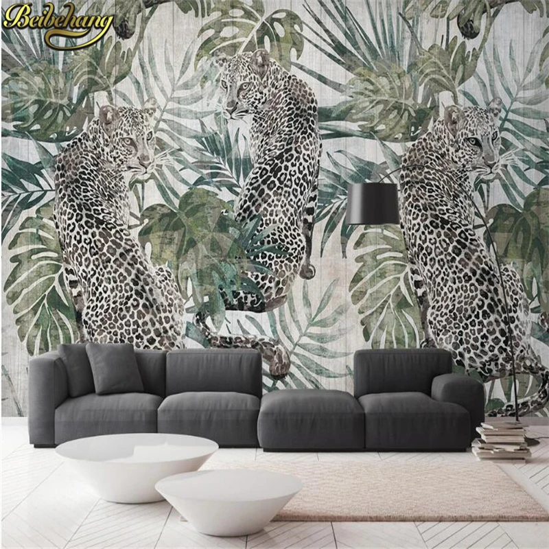 custom Natural Scenery Tiger wallpapers 3D Photo Decal Mural fish Wallpaper for Living Room Kids Room Stickers photo Home Decor