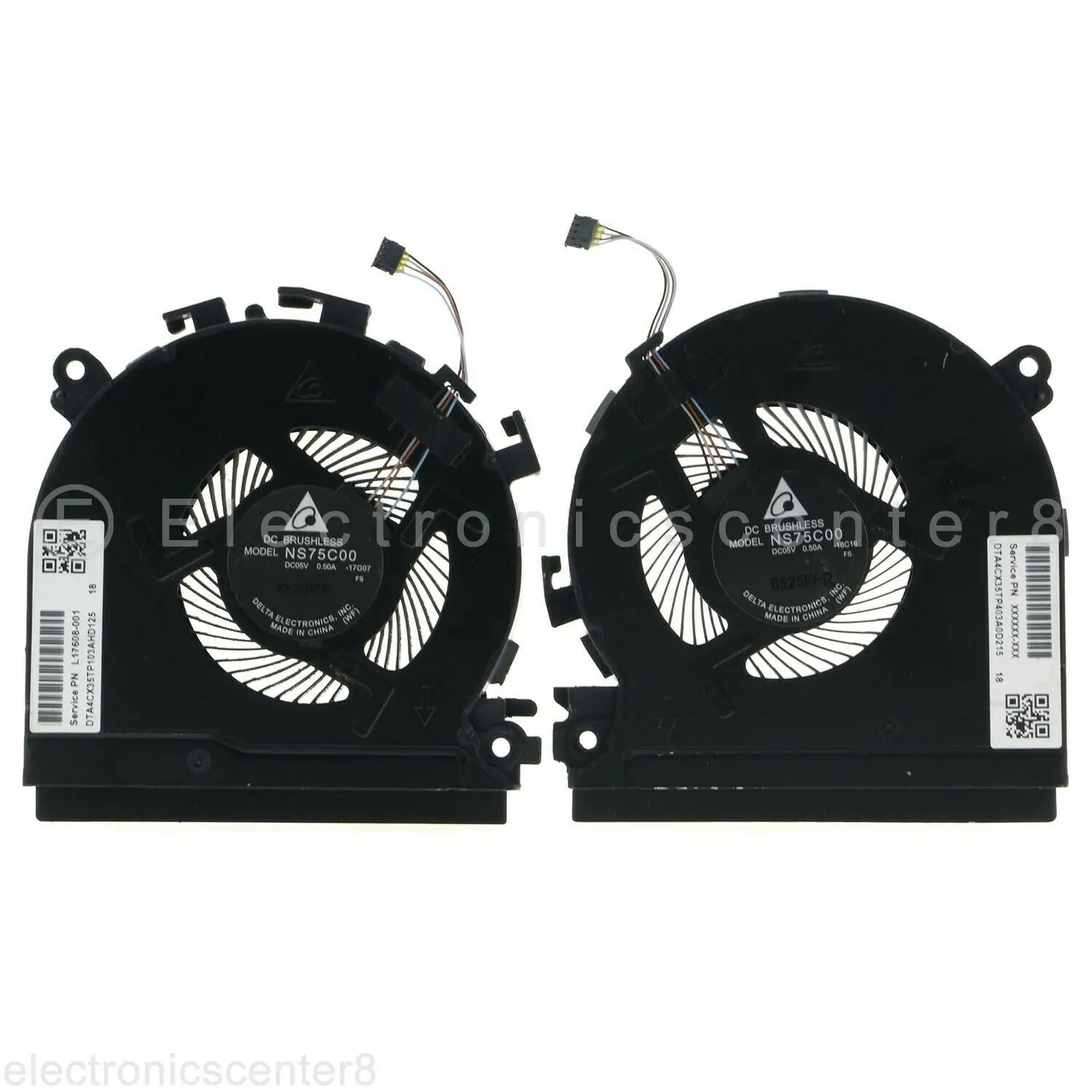 JIANGLUN CPU & GPU Cooling Fan For HP Spectre X360 15-CH L17605-001 L17608-001 NS75C00