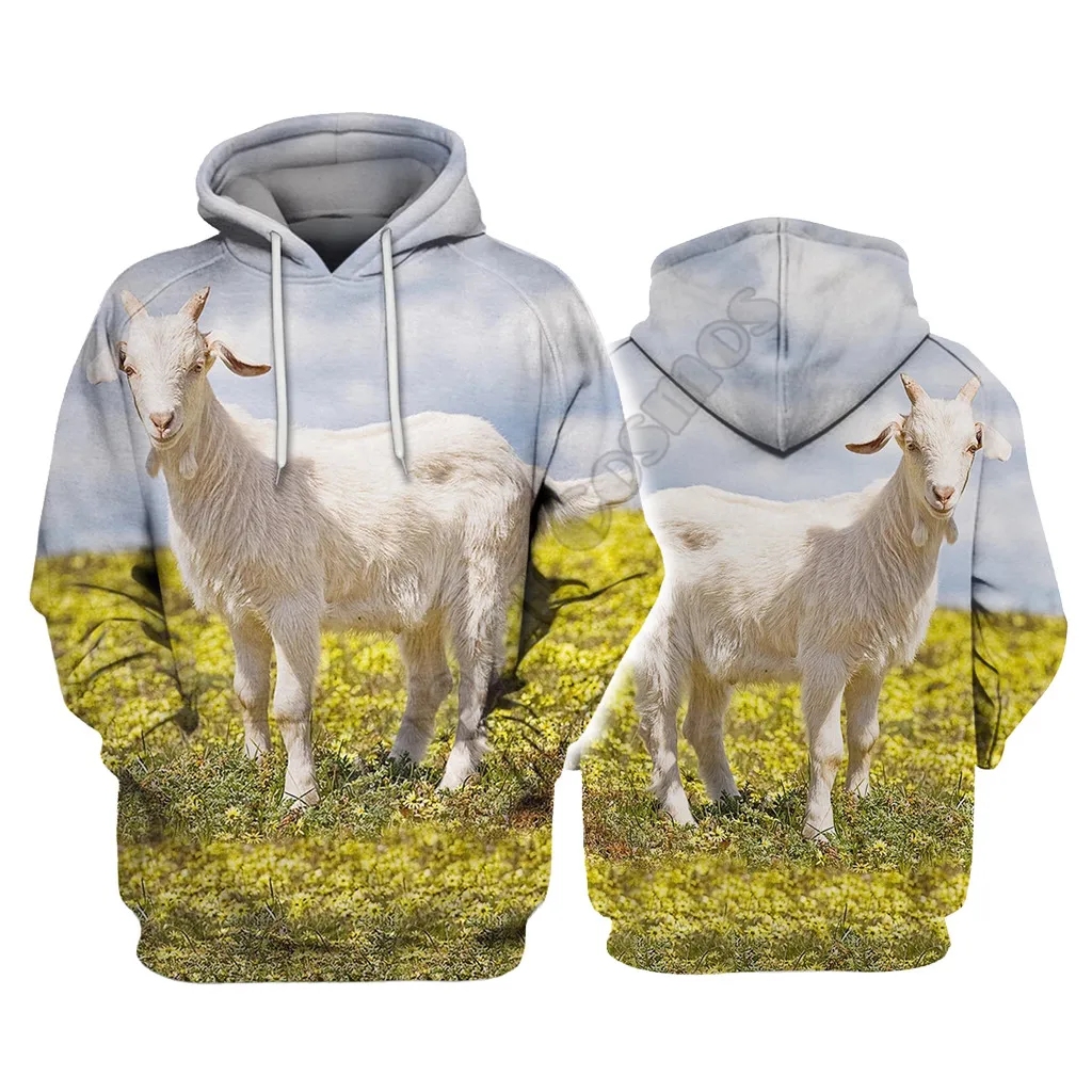 Felpe con cappuccio Farmer Sheep Color 3D Pullover stampato da uomo per donna Felpe divertenti Maglione cosplay Trasporto di goccia