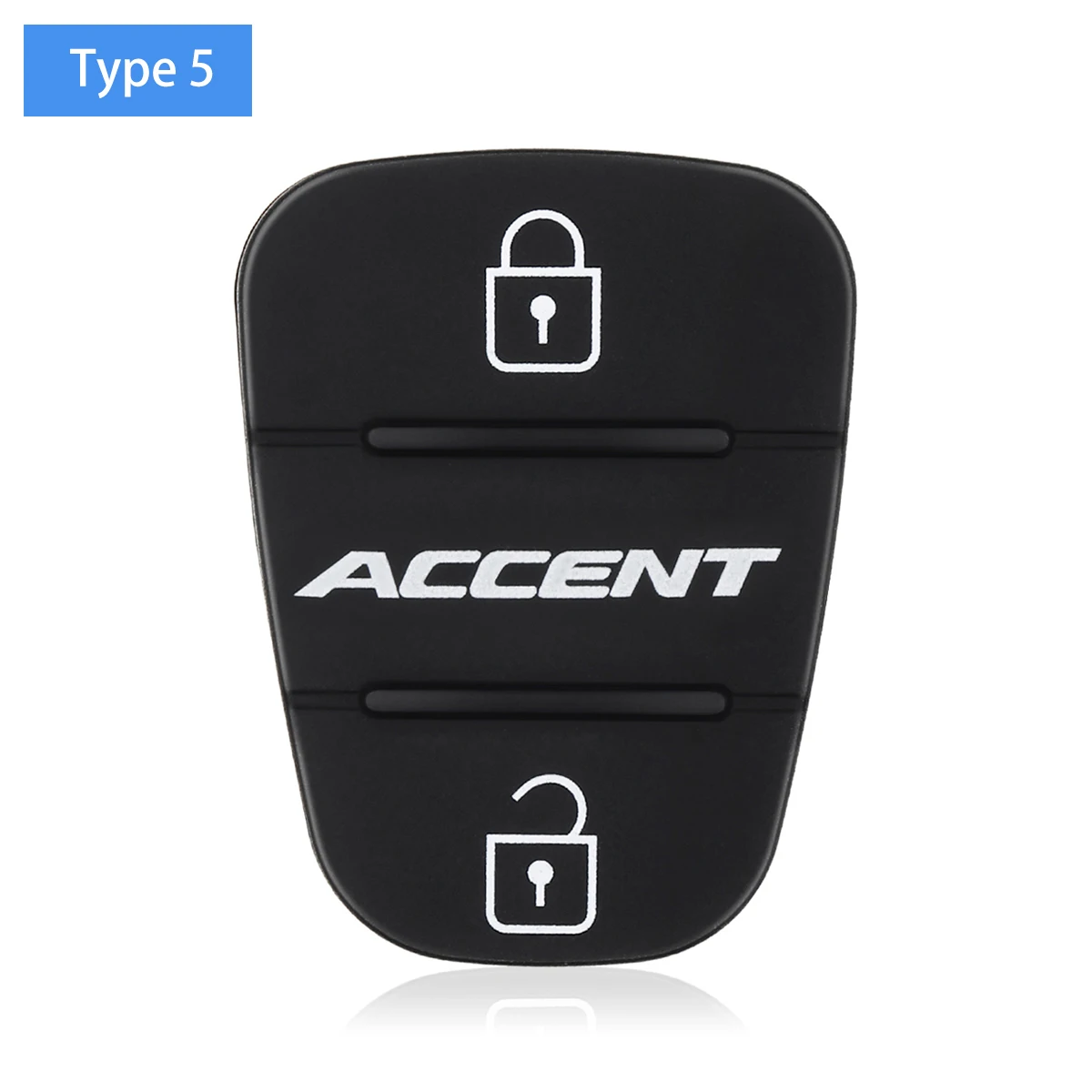 3 Buttons Remote Car Key Shell Fob Rubber Pad for Hyundai Solaris Accent Tucson l10 l20 l30 IX35 Kia K2 K5 Rio Ceed Key Case