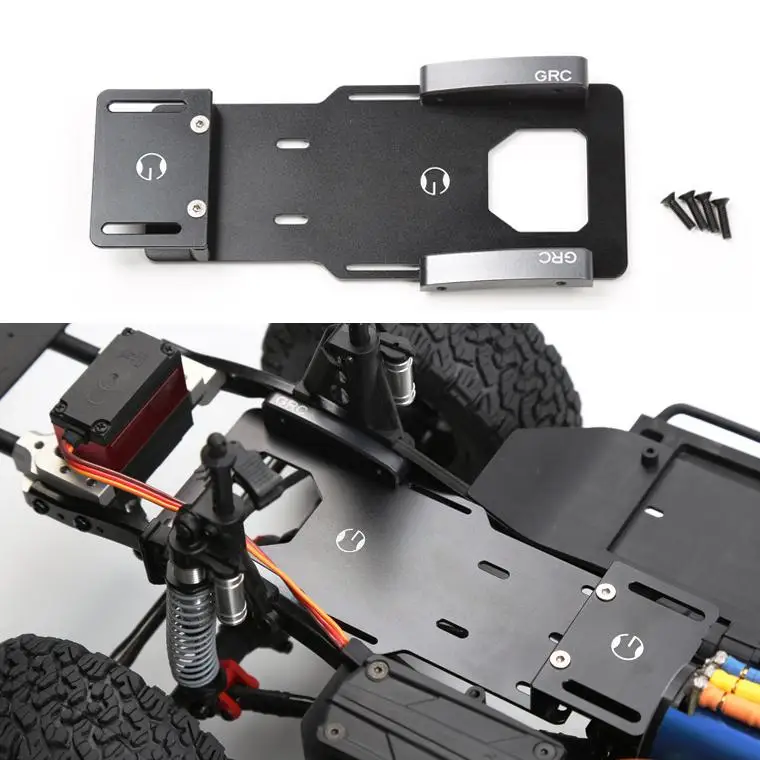 

1/10 RC Crawler Low Center Of Gravity Battery Bracket Metal Battery / Esc Relocation Plate For Axial SCX10 II Ax90046 AX90047