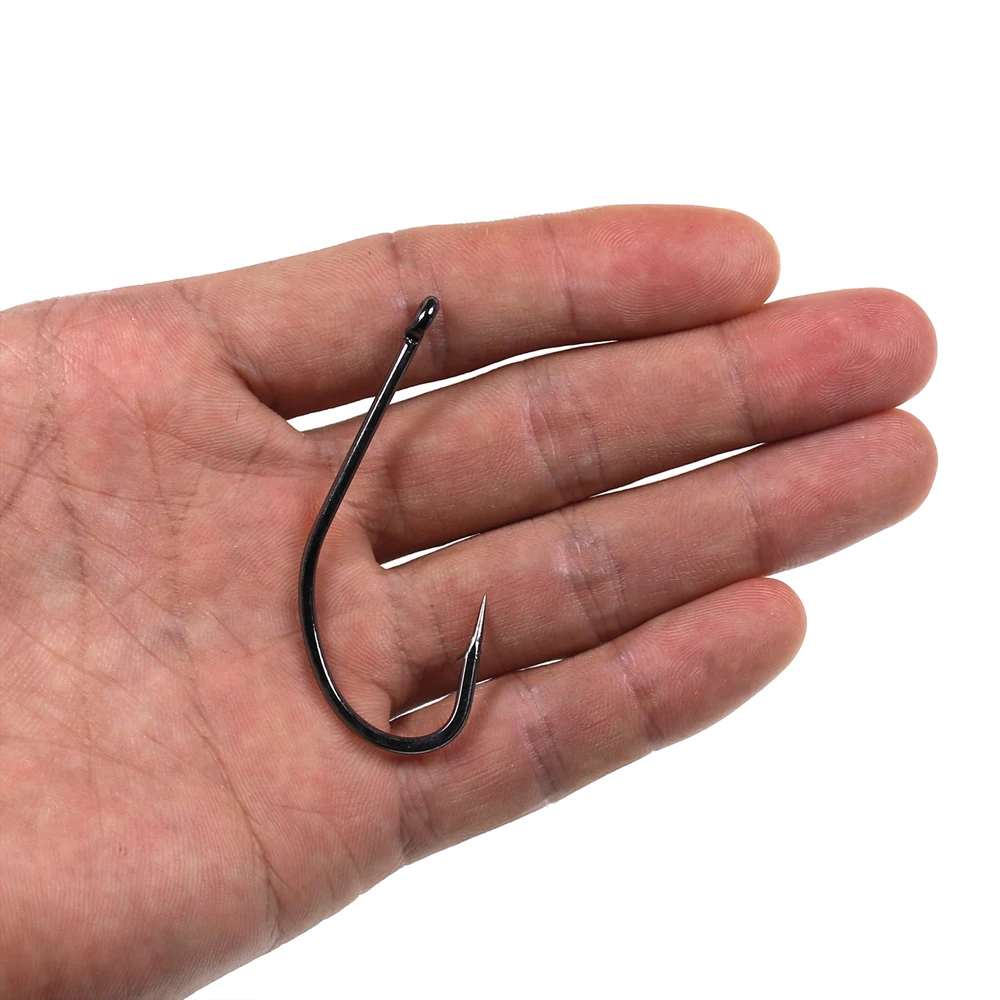 Bimoo 50/25PCS Multiple Purpose High Carbon Steel Fish Hook Nmyph Fly Sabiki Rig Hook Carp Fishing Hook Saltwater Jig Lure Hooks