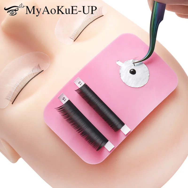 Eyelash Extension Tool Reusable Grow Silicone Forehead Gasket Glue Pad Patch Make Up Tools Grafting Lash Extension Supplies
