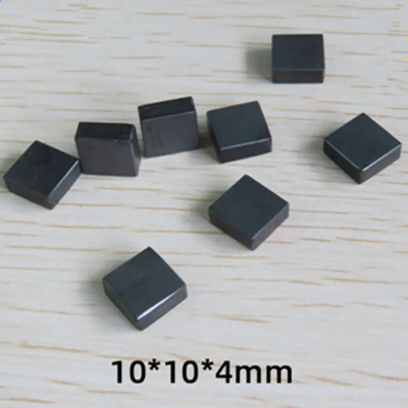 5pcs Pressureless Sintered Silicon Carbide Ceramic Sheet 10x10x4mm Sic Heat Sink Plate For High Hardness Experiment Board