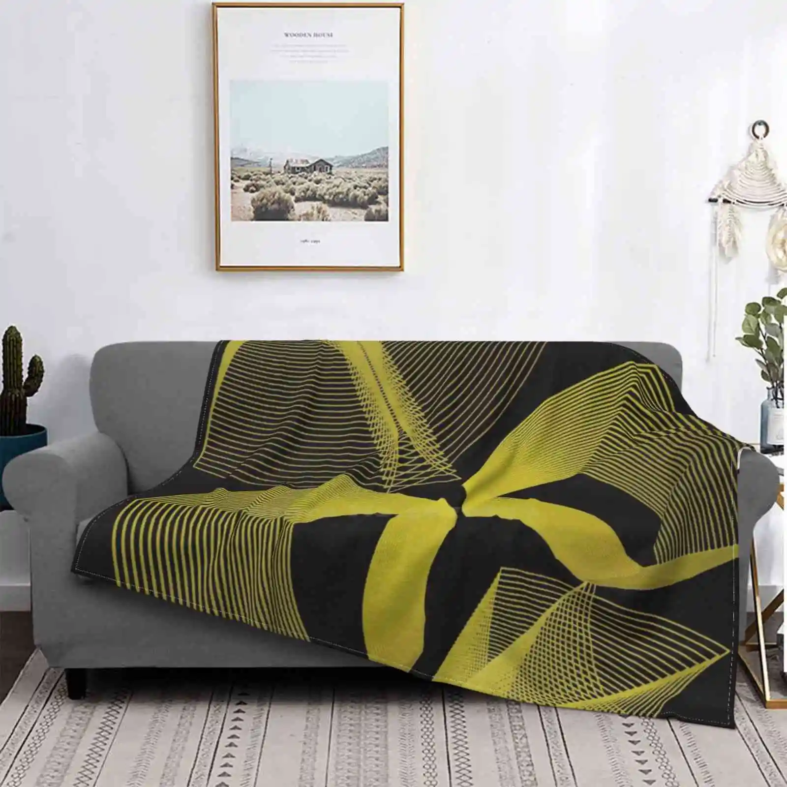 

Gold Abstract Luxury Geometric Rt All Sizes Soft Cover Blanket Home Decor Bedding Luxury R Rt Modern Cool Minimal Minimalist