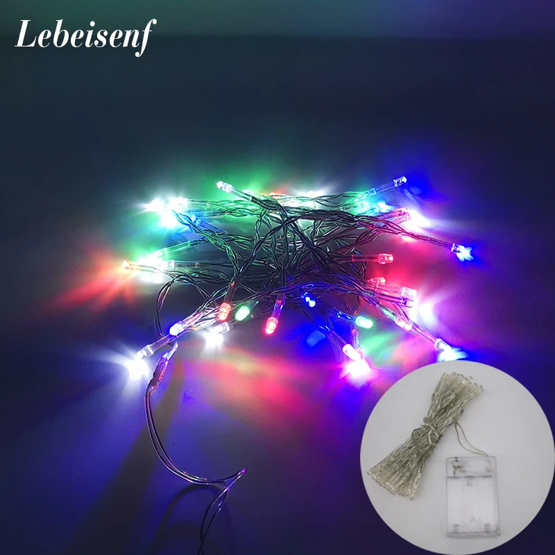 Christmas garland wedding decoration, 10/20/30/40/50 AA for Christmas party wedding decoration fairy lights Christmas flasses