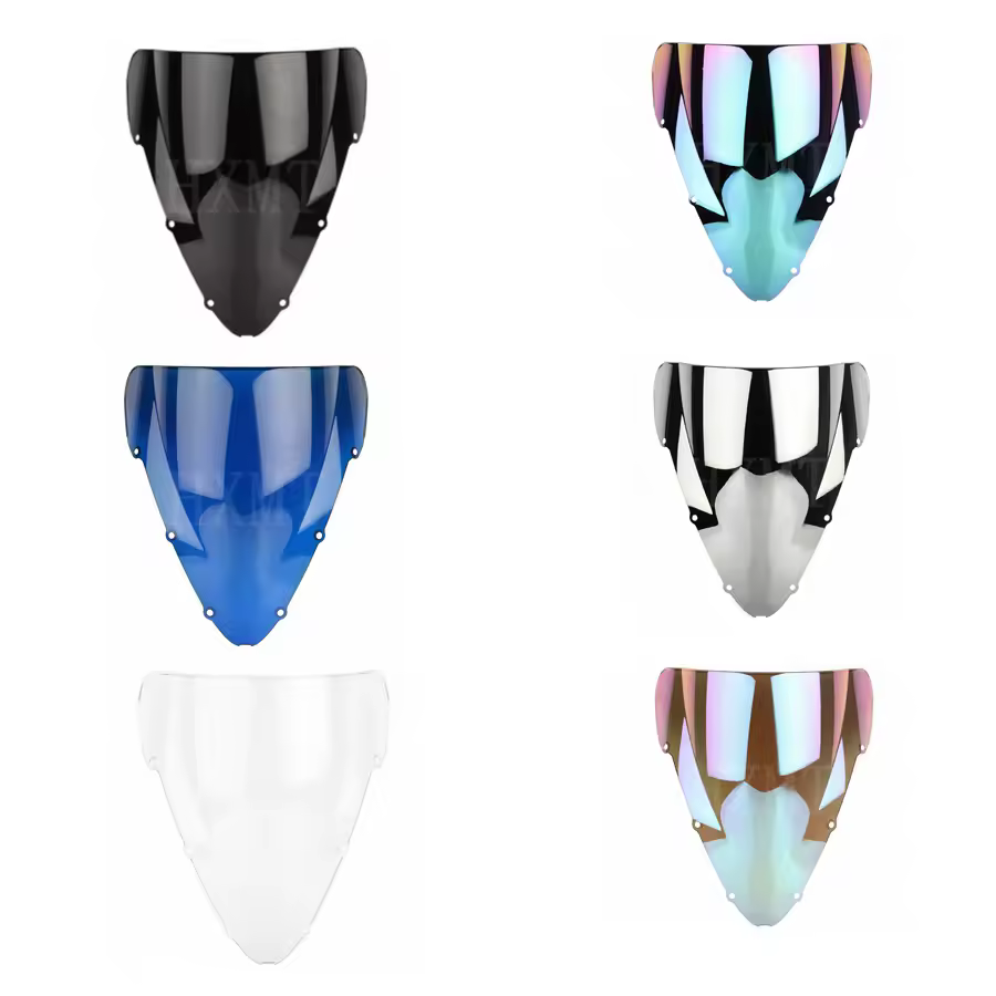 For Honda CBR 600 F4I CBR600 2001 2002 2003 2004 2005 2006 2007 Black Windshield WindScreen Double Bubble CBRF4I CBR600F4I