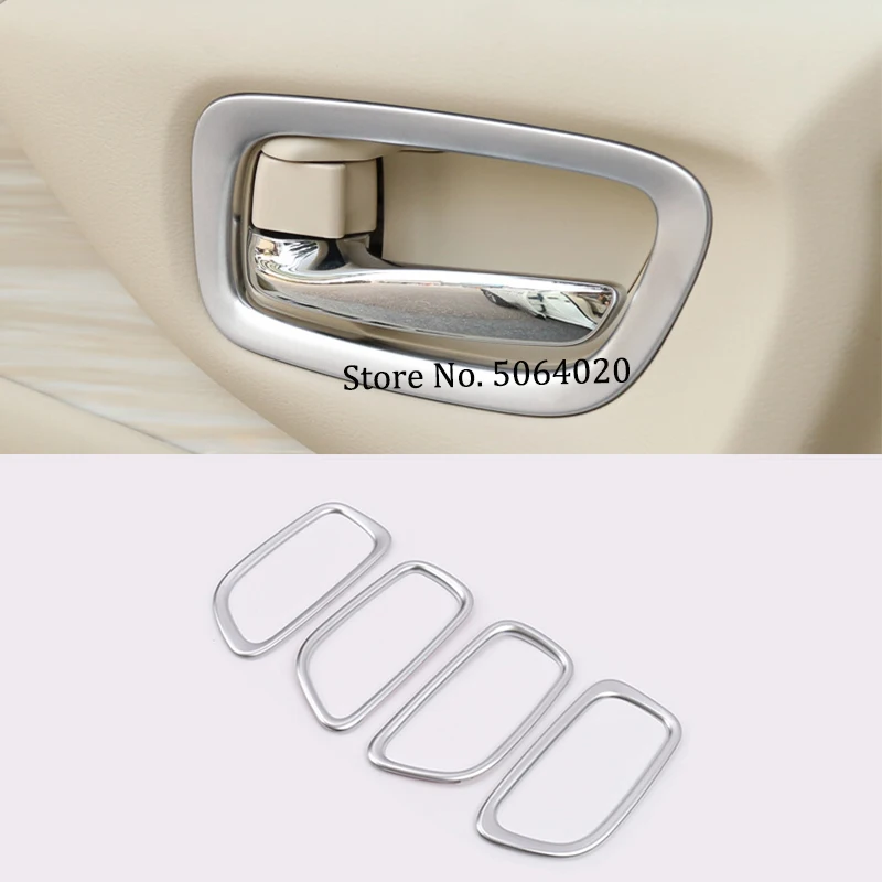 

ABS Matte Car inner door Bowl protector frame cover trim Sticker Car styling For Nissan Murano 2015-2019 Car accessories 4pcs