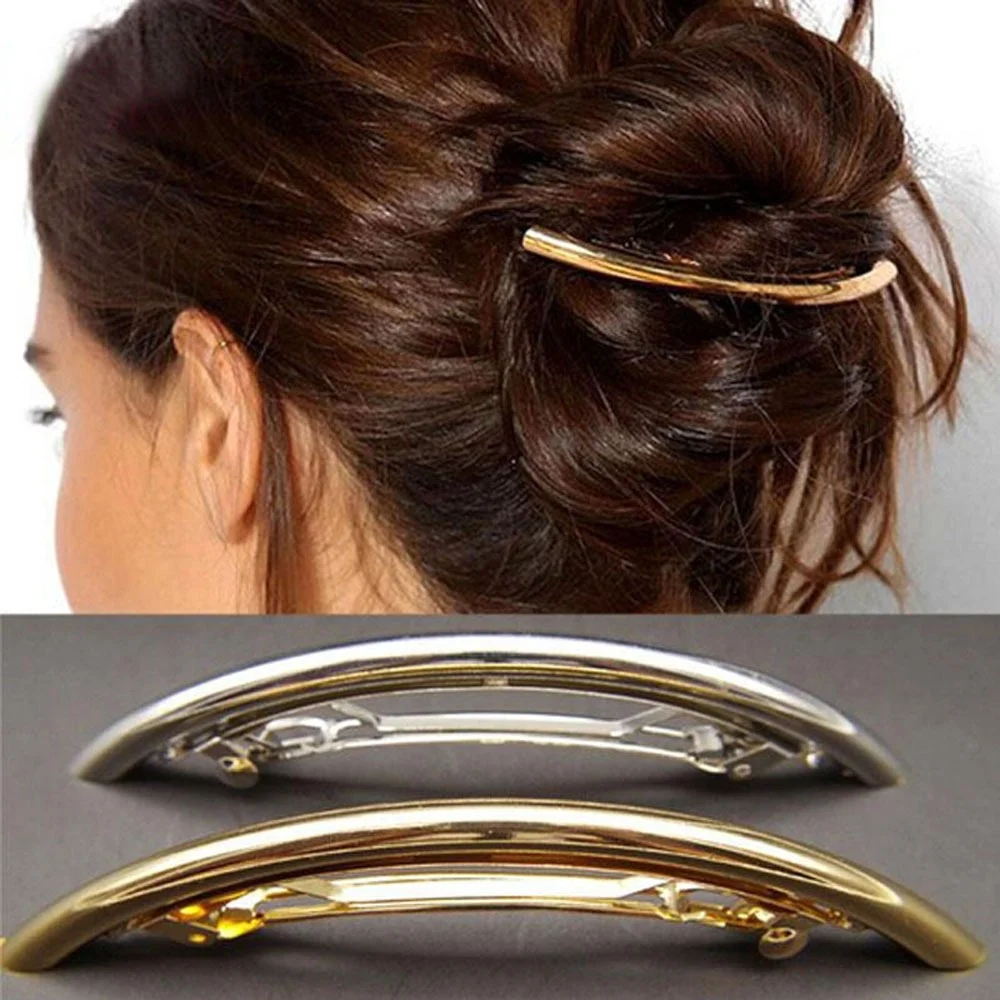 Herramienta de pinzas para el cabello Vintage, horquillas de rama dorada y plateada, horquillas de moda para mujer, accesorios de Metal elegantes