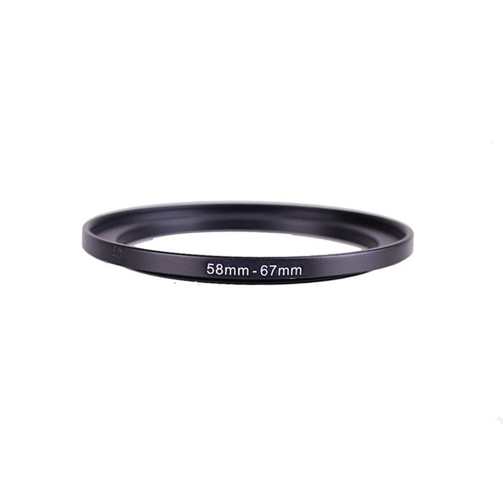 58mm-67mm 58-67 mm 58 to 67 Step Up Lens Filter Metal Ring Adapter Black