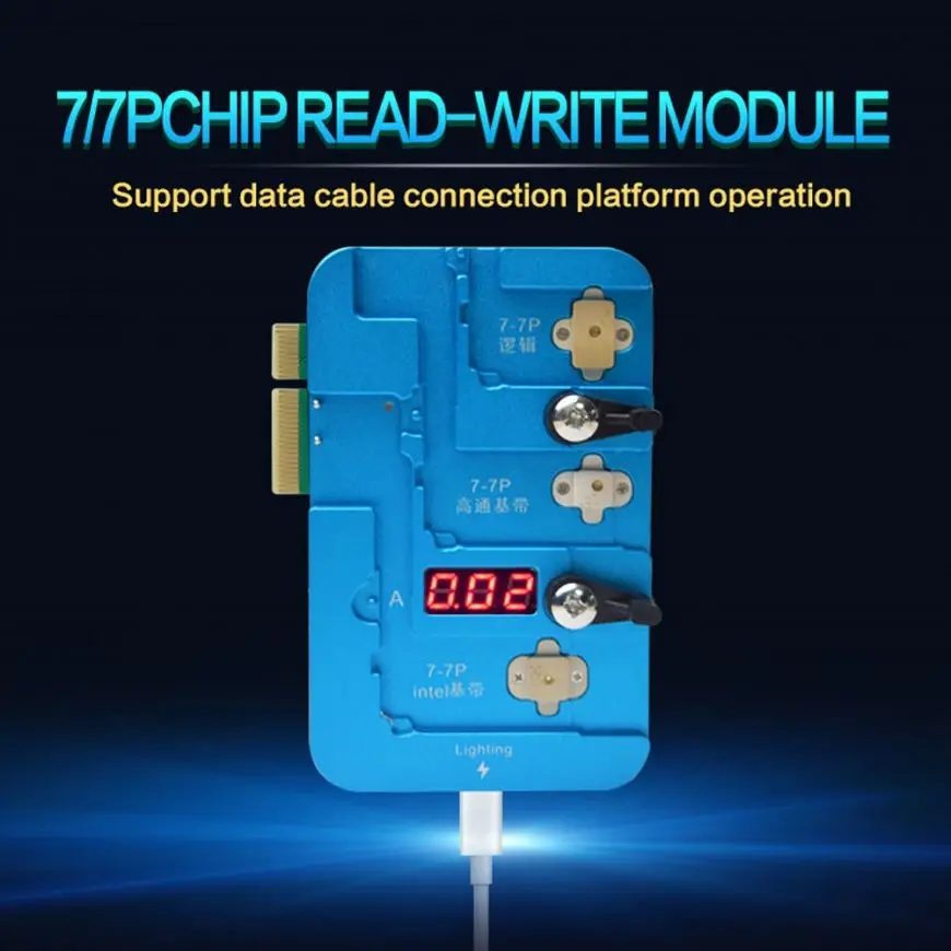 

JC Logic Logic EEPROM IC Reading and Re-Writing Module, JC for iPhone 7 Plus Baseband, Intel Qualcomm, No Need to Remove Ic PRO