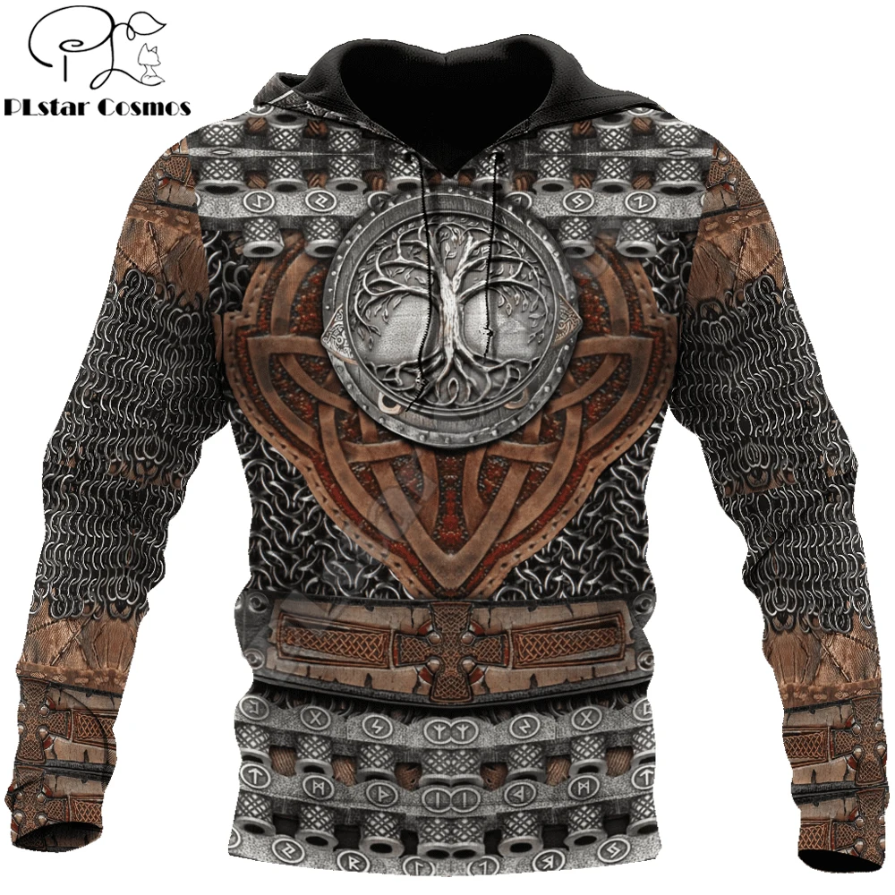 

Warrior Chain Armor Tattoo 3D Printed Fashion Mens Hoodie Street Pullover Autumn Sweatshirt Unisex Casual Jacket Tracksuit DW660