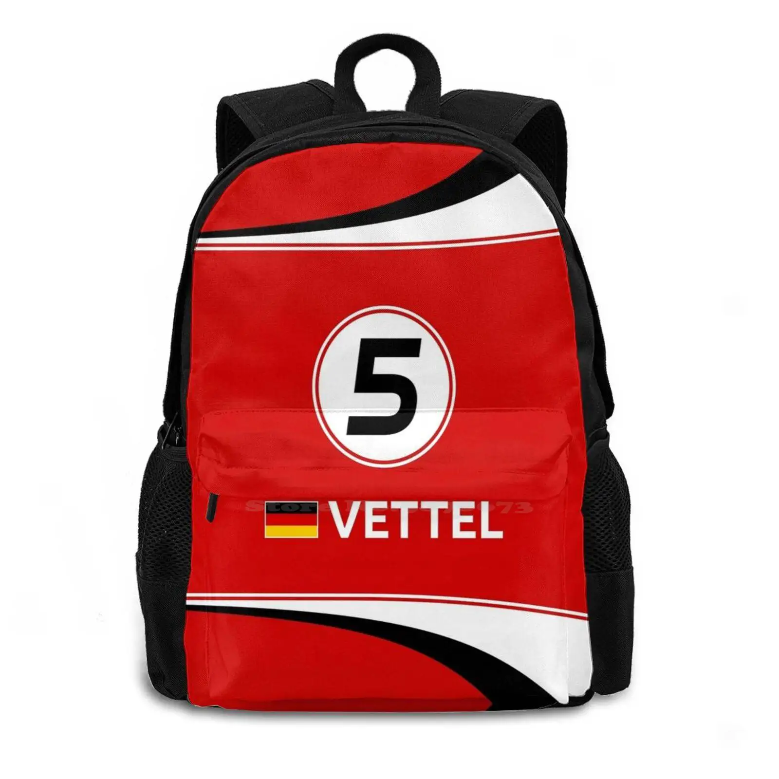 2016-#5 Vettel Fashion Travel Laptop School Backpack Bag Racing 2016 Motorsport 2016 5 Vettel Vettel Germany Racing