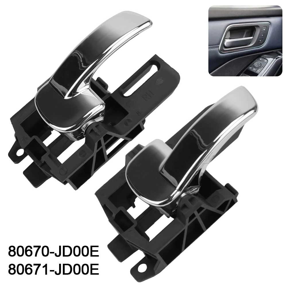 For Nissan Qashqai J10 2007 2008 2009 2010 2011 2012 2013  80670JD00E 80671JD00E 2 pcs Car Inner Handle Interior Door Handles