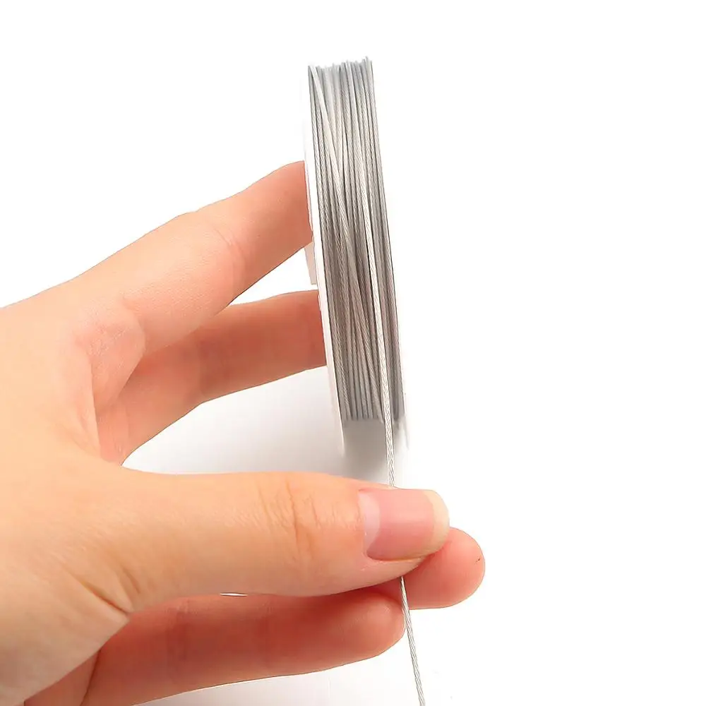 4-22M/Roll 0.3/0.45/0.5/0.6/0.8/1.0mm 216# Stainless Steel Wire Tiger Tail Beading Wire For Jewelry Making Finding Accessories image 3