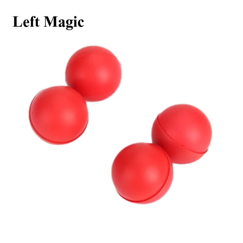 Red Multiplying Billiard Balls (Soft,Dia 4.2cm ) Magic Tricks One to Four Balls Magician Stage Illusion Gimmick Accessories Prop