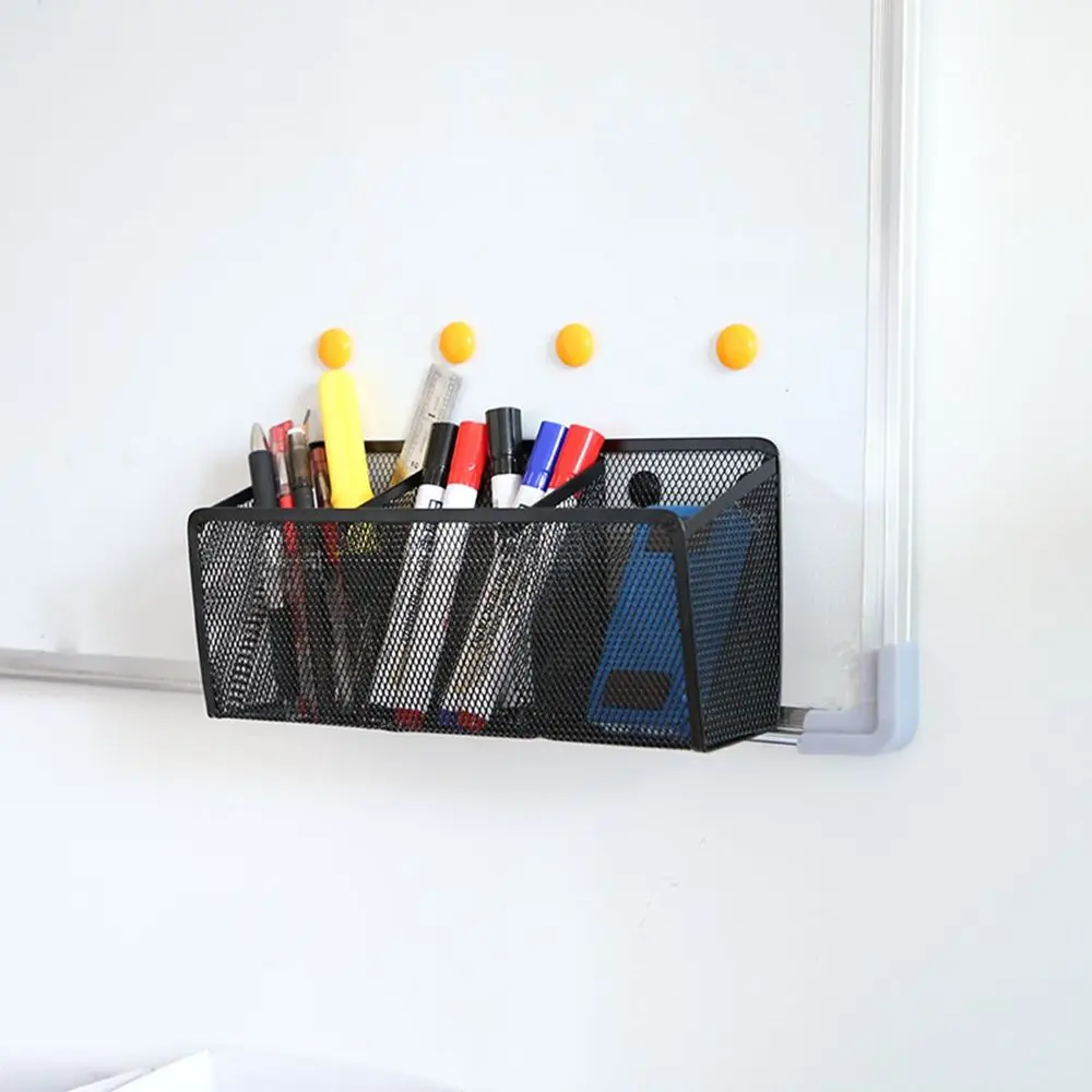 Mesh With Extra Strong Magnets Office Home Cultural Storage Basket Stationery Makeup Organizer Storage Box Pen Holder