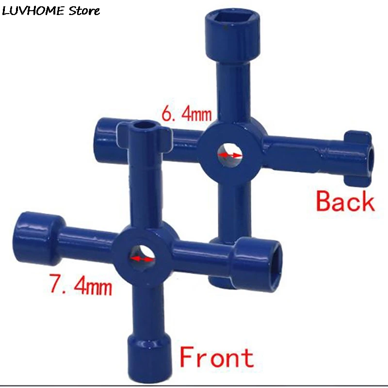 4-Way Multi-Functional Key For Electric Water Gas Meter Box Opening Key