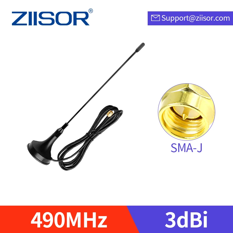 

450MHz Antenna with Magnetic Base 490MHz Omni Antenna SMA Male 470M Aerial TX470-XPL-100