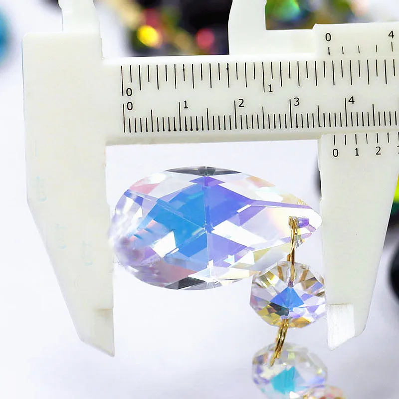 Top Quality K9 Crystal Chandelier Pendant Prism Multicolor K9 Crystal Lighting Accessory Sun Catcher Christmas Tree Decoration