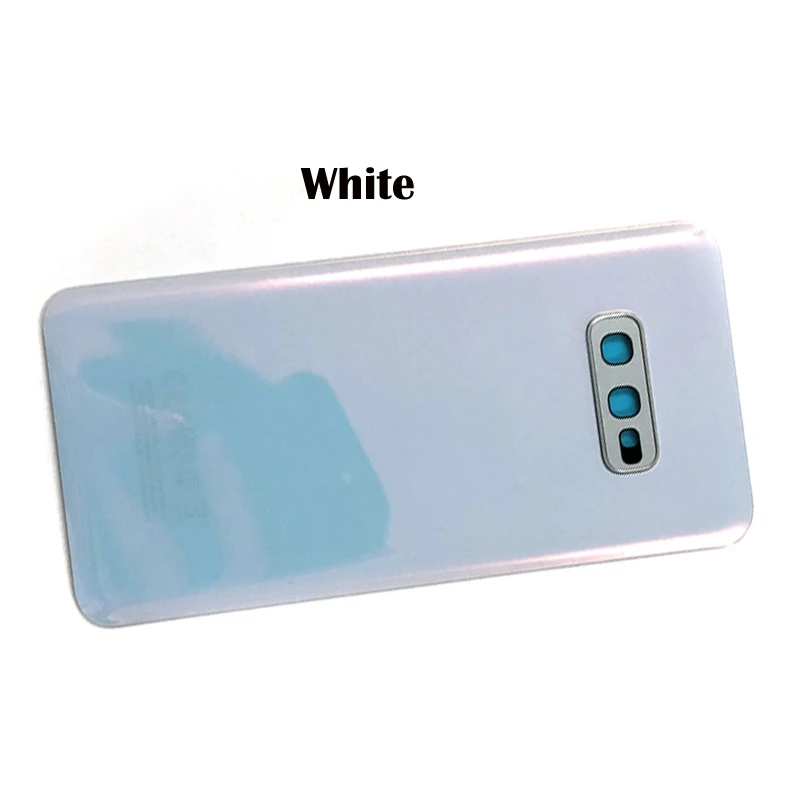 New For Samsung Galaxy S10E S10e G973 G973F Back Battery Cover Rear Door Housing Case Glass Panel + Camera Lens Cover Parts