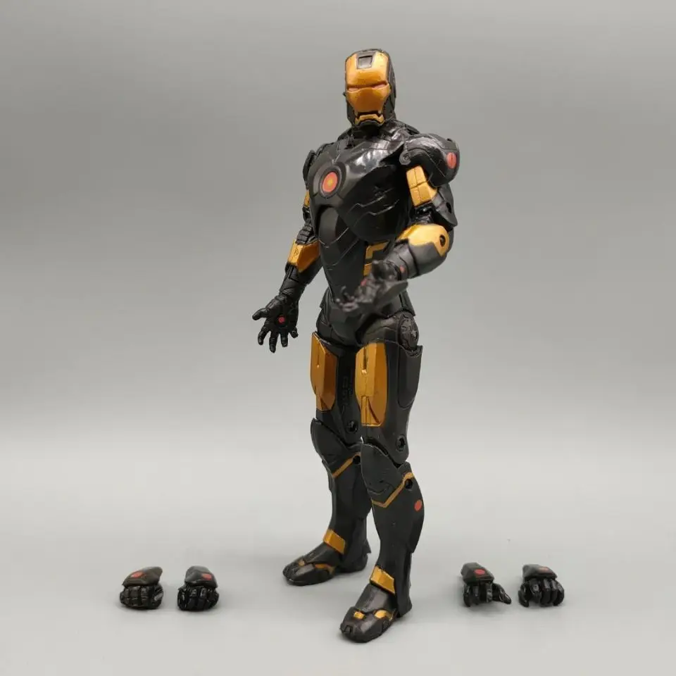 Marvel Legends Avenger Gold-Black Ironman Armor 6 "figura de acción suelta
