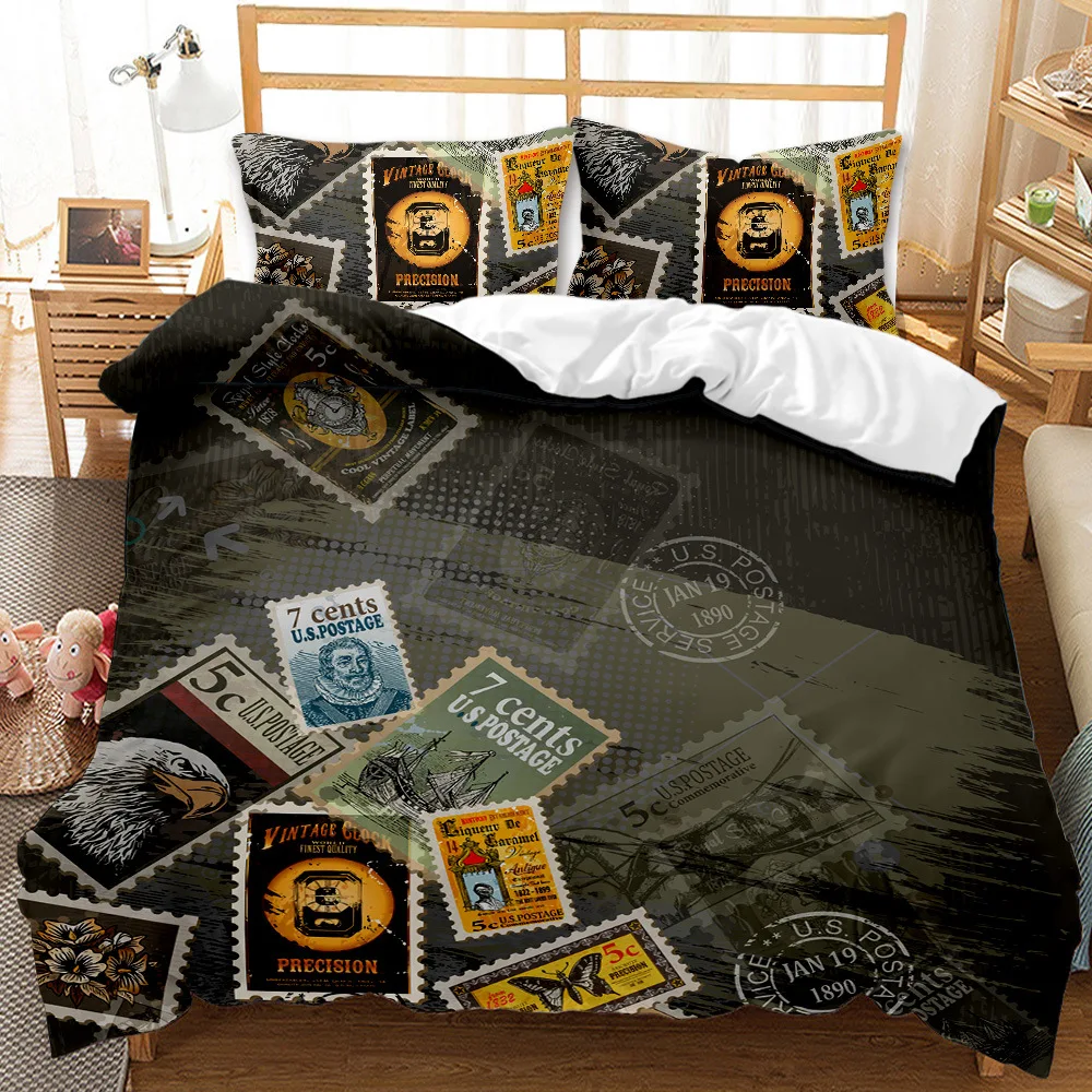 

Bedding Set 3D Printed Duvet Pillowcase Comforter Cover Euro Bed Linen Set Polyester Cotton Bedroom Bedspreads Soft Queen King