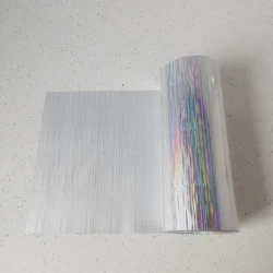 Free Ship One Roll 120m Length Laser Grid Silver Hot Stamping Foil for Plastic and Film PP PE Material