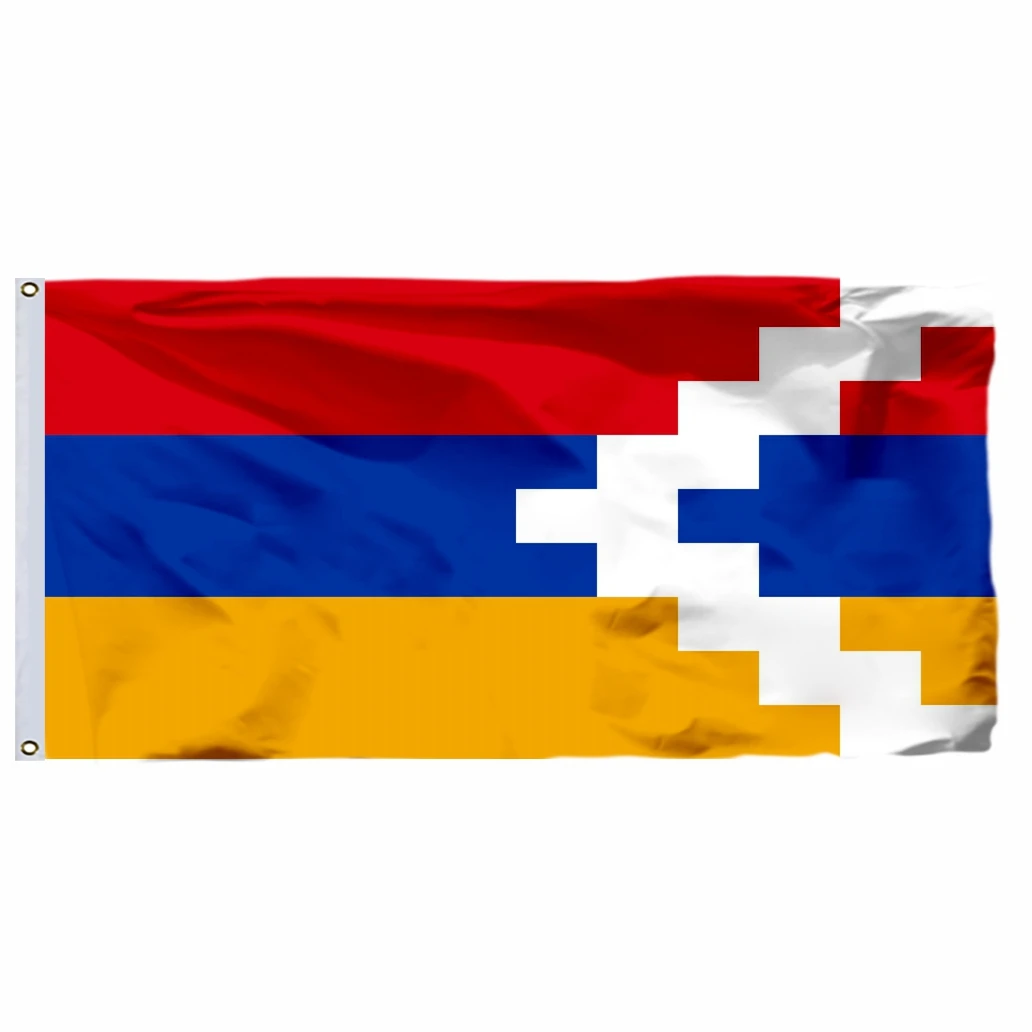 Armenia Artsakh 1992 Flag 90x150cm 21x14cm 3x5ft 100D Polyester Armenian Flags And Banners National Country Banner 60x90cm