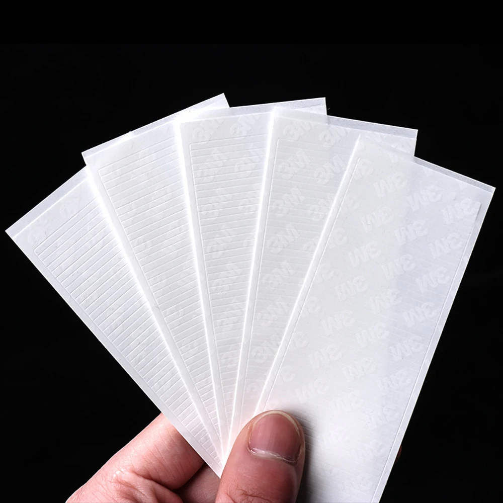 250 strips Easy Fan Tapes Volume Lashes Storage Sticky Strip Individual Grafting Eyelashes Tapes Lash Extension Supplies