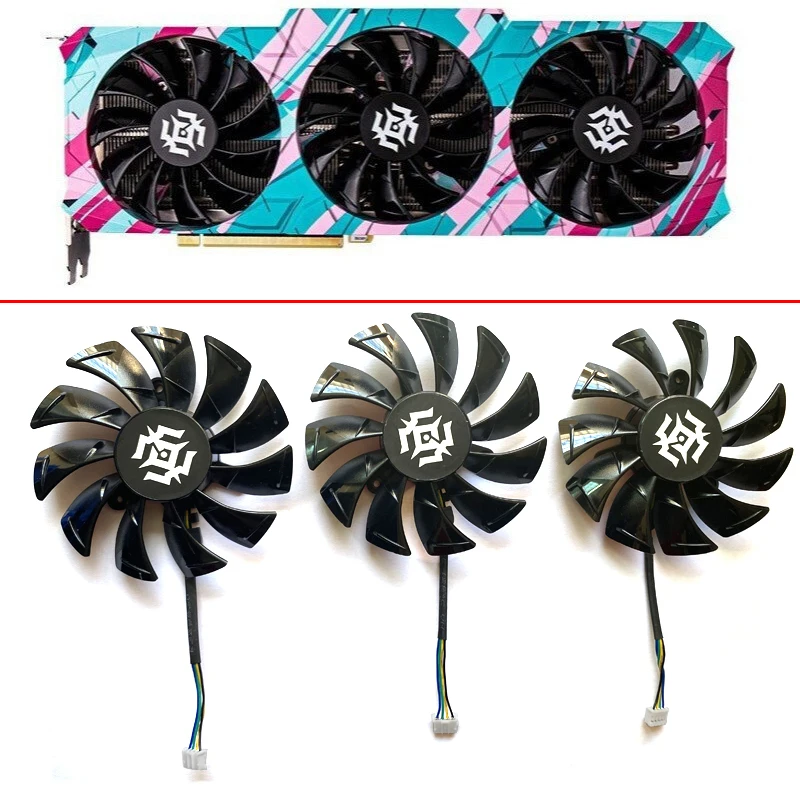 GA92S2U 85MM 4PIN RTX 3060 GPU Fan For ZOTAC GeForce RTX 3070-8GD6 RTX 3060Ti X-GAMING RTX 3080-10G6X Graphics card Cooling