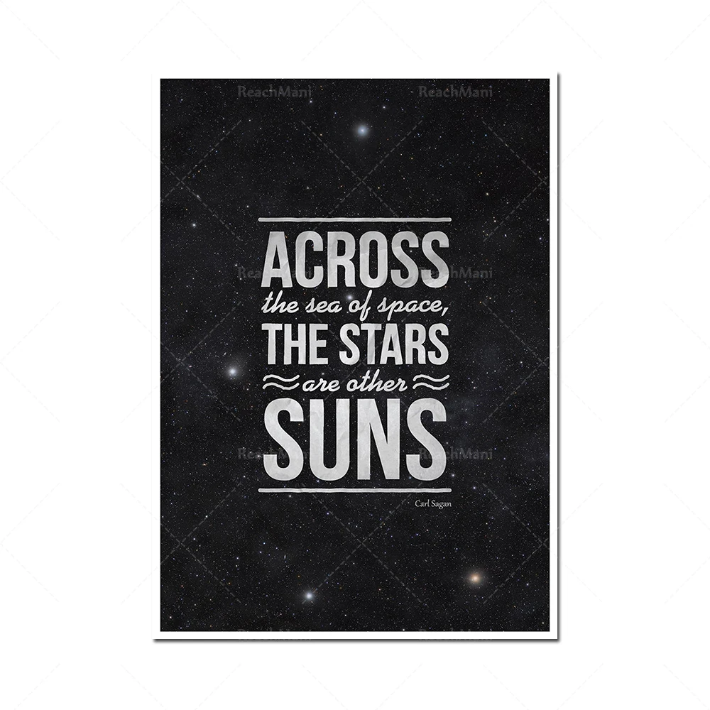 Science Geek Astronomy Citations inspirantes // Un univers impossible // Citations inspirantes sur le thème typographique